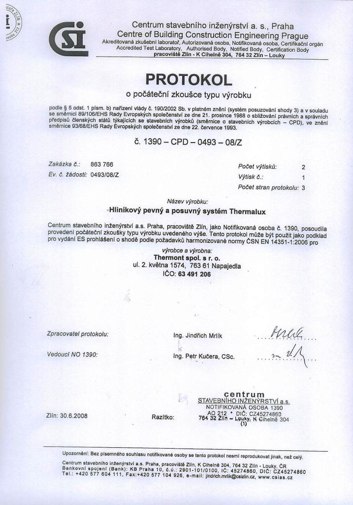 Protokol o počiatočnej skúške.